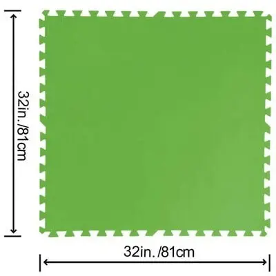 Bestway Covor Puzzle de piscina Bestway Flowclear, 9 buc., 5,47 m², placi interconectate, Verde