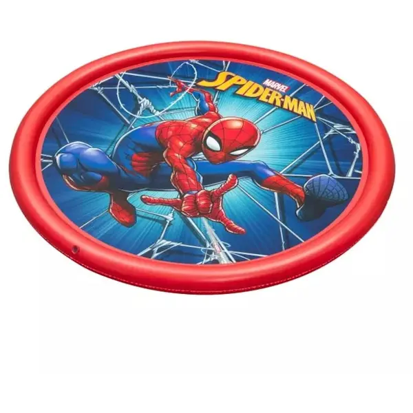 Bestway Covoras gonflabil Bestway, spatiu de joaca, dus cu fantana, model Spider-man, 165 cm