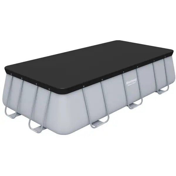 Bestway Prelata pentru piscina PowerSteel, BESTWAY FlowClear™, PVC, 4,12x2,01 m, negru