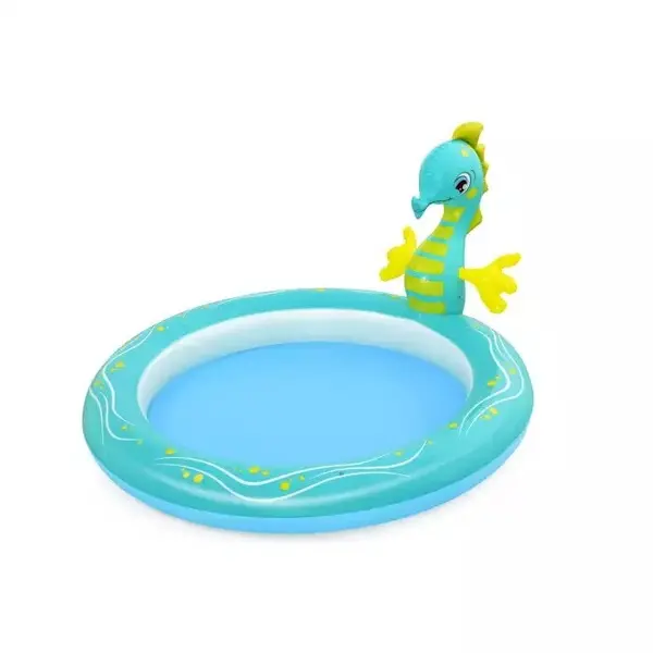Bestway Saltea gonflabila Bestway, Seahorse Sprinkler Pool, 1.88m x 1.60m x 86cm
