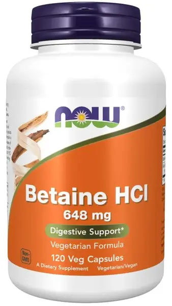 Betaine HCl, 120 capsule, Now