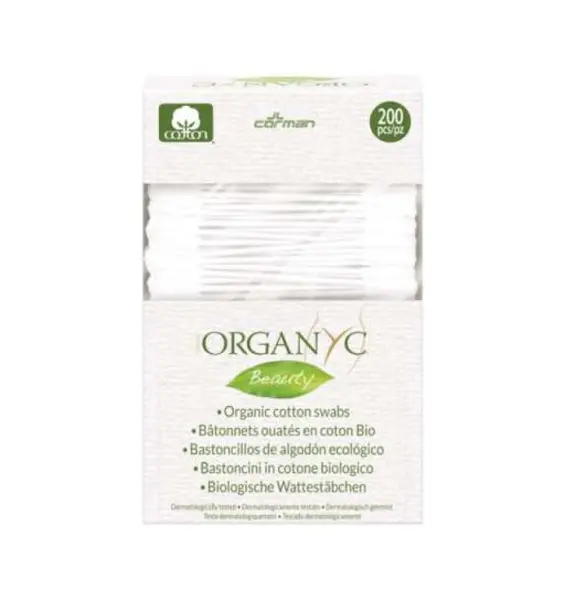 Betisoare cu bumbac organic 200 buc