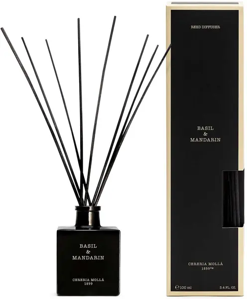 Bețișoare de tămâie Cereria Molla - Basil & Mandarin, 100 ml