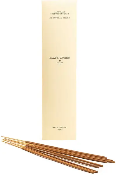 Bețișoare de tămâie Cereria Molla - Black Orchid & Lily, 20 buc