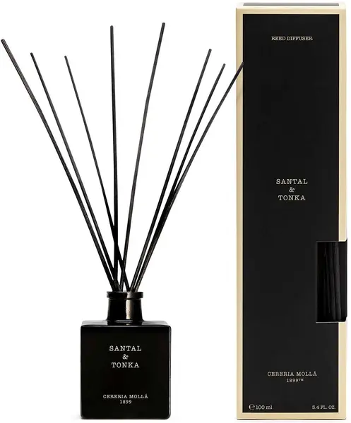 Bețișoare de tămâie Cereria Molla - Santal & Tonka, 100 ml