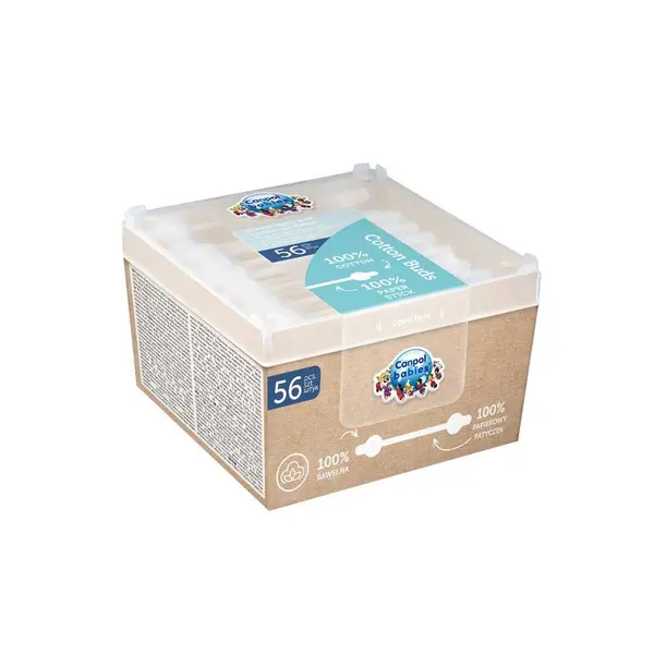Betisoare din bumbac pentru urechi Canpol 56 buc
