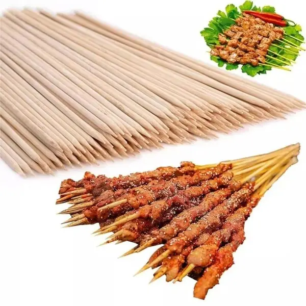 Betisoare din Lemn pentru Frigarui, 30 cm, 80 Bucati, Perfect Home