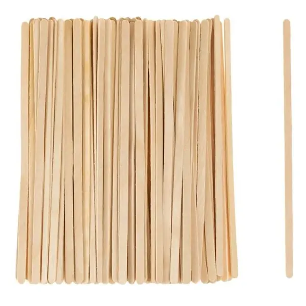 Betisoare natur pentru lucru manual,19x0.5 cm, 100 bucati set