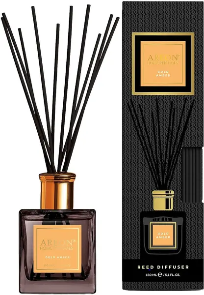 Bețișoare parfumate Areon Premium - Gold Amber, 150 ml