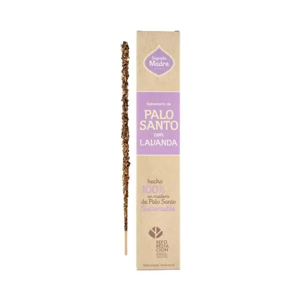 Bețișoare parfumate Palo Santo Lavender 23 cm - Sagrada Madre