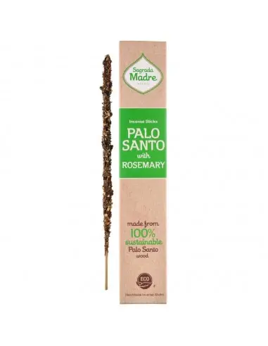 Bețișoare parfumate Palo Santo Rosemary 23 cm - Sagrada Madre