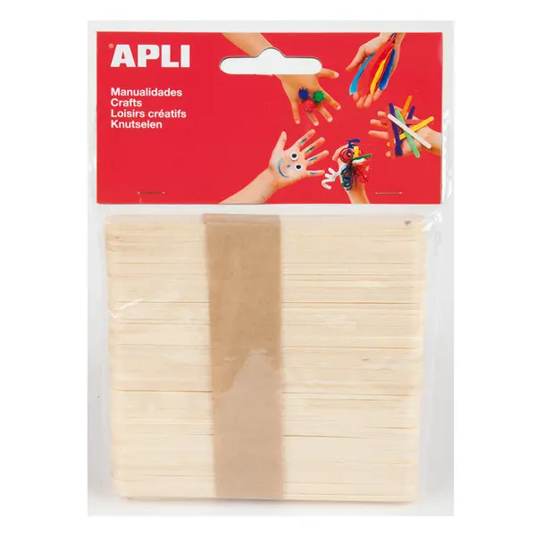 Betisoare plate din lemn APLI - 11,4 х 1 cm