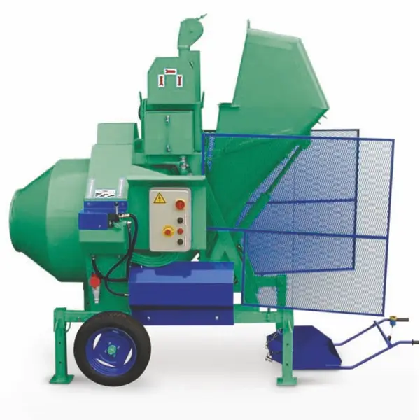 Betoniera cu automatizare BIR 500EL, motor 400V, 4,1 kW, 500 l, 10 m³/h, lopata incarcare