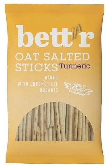 Bett'r Bio biscuiți cu ovăz, turmeric, 50 g