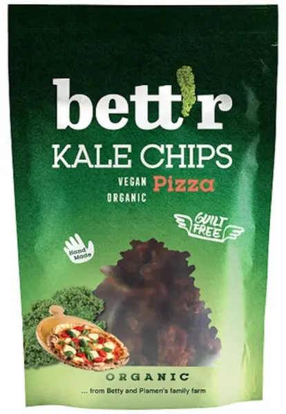 Bett'r Bio kale chips, pizza, 30 g