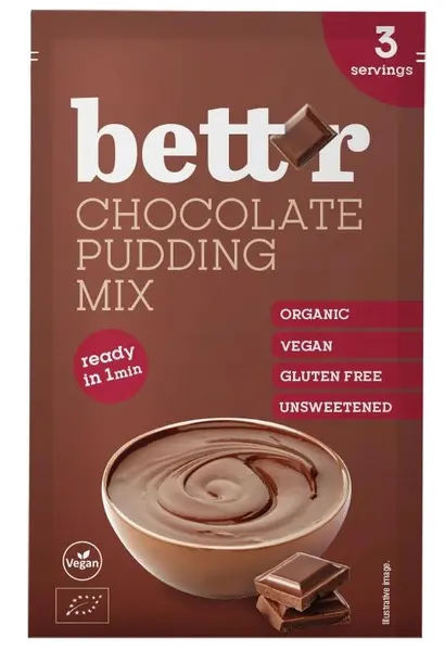 Bett'r Bio mix pentru budincă, ciocolată, 30 g