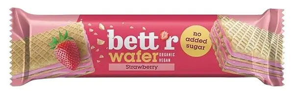 Bett'r Bio wafelă, caju și căpșuni, 30 g