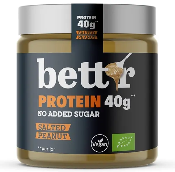 Bett'r cremă bio proteică pentru aplicare, arahide sărate, 250 g
