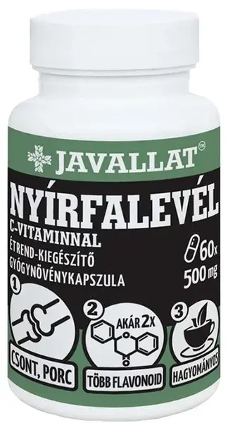 Betula alba + vitamina C, 60 capsule, Javallat