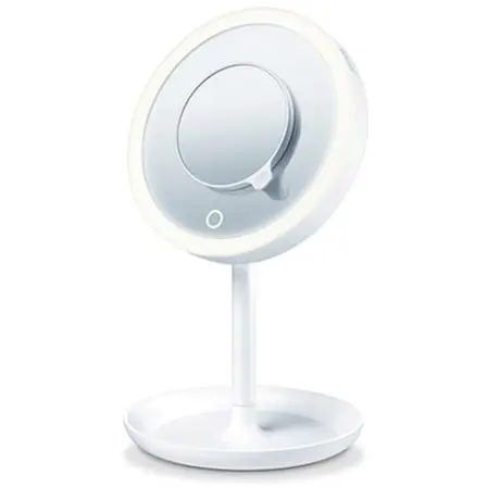 BEURER Oglinda cosmetica si iluminata Beurer BS 45, lumina LED, baterii , Alb
