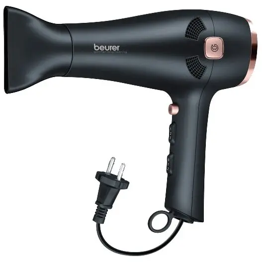 BEURER Uscator de par Beurer HC55, 2000W, 3 trepte de caldura, 2 viteze, cablu retractabil, Negru