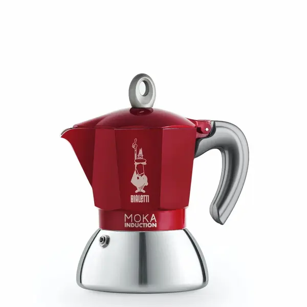 Bialetti Filtru de cafea cu inductie Bialetti 6942 Moka, 2 portii, Rosu