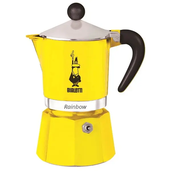 Bialetti Filtrul de cafea Bialetti Rainbow, 3 portii, Galben