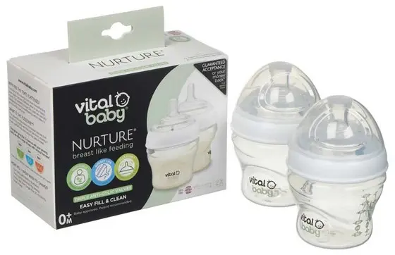 Biberoane Vital Baby - Anti-Colic, 150 ml, 0+ luni, 2 buc.