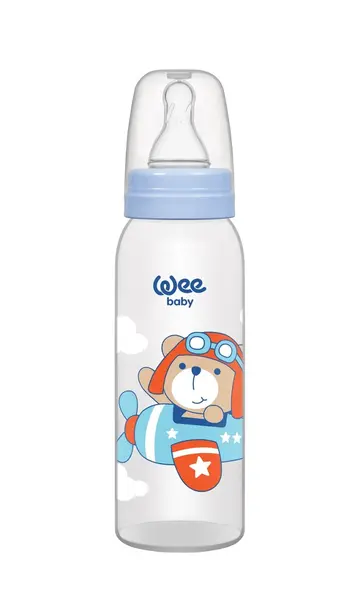 Biberon 250 ml cu tetina rotunda - cod 852, Wee Baby