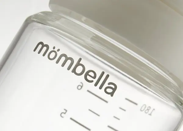 Biberon anti-colici Mombella 180 ml cu tetina din silicon S, flux lent 0-3 luni Old Rose