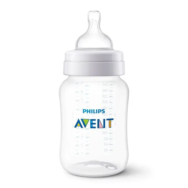 Biberon Avent anticolici, tetina debit 2, 1 luna+, 260 ml