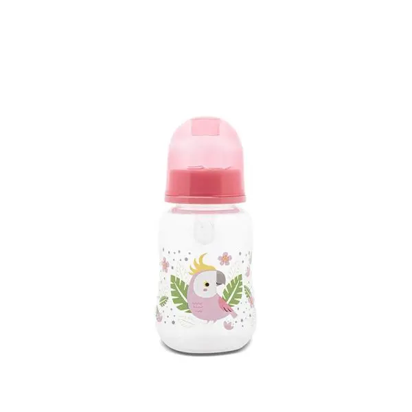 Biberon cu capac Lorelli Shell Pink 0 luni+ 125 ml