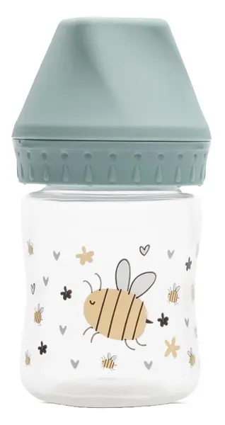 Biberon cu gât larg Lorelli My Friend - 125 ml, Iceberg Green