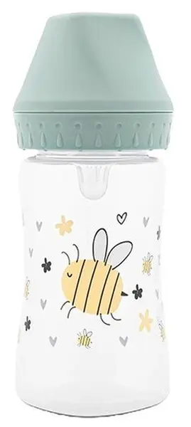 Biberon cu gâtul larg Lorelli My Friend - 250 ml, Iceberg Green