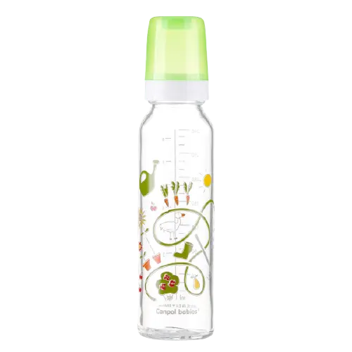 Biberon din sticla Basic, 240ml, Canpol babies