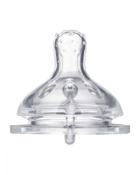 Biberon Kikkaboo Savanna Pink 180ml cu gat larg si tetina anti-colici din silicon,fara bpa,recomandat de la nastere