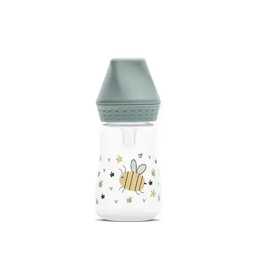 Biberon Lorelli Iceberg Green My Friend, tetina moale din silicon, 0 luni+, 125 ml