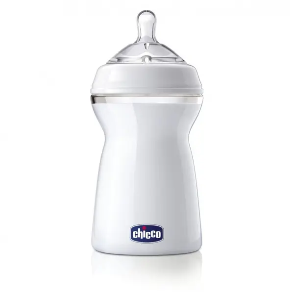 Biberon Natural Feeling, tetina din silicon, Flux rapid, 3 picaturi, 330 ml