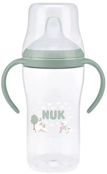 Biberon NUK Perfect Match - Cu duză de suc, TC, РР, 260 ml, oaie, verde