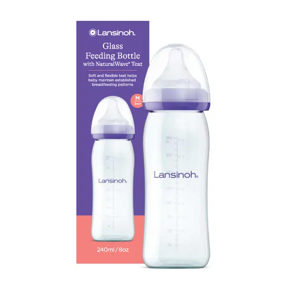 Biberon sticla, 240ml, Lansinoh