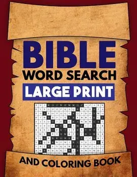 Bible Word Search Large Print and Coloring Book: Christian Puzzles with Psalms, Hymns, Jesus Christ and Bible Verse Inspired Word Finds, Paperback/Mister Jc Games