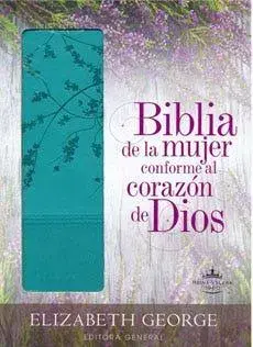 Biblia de la Mujer Conforme Al Corazón de Dios: Duotono Aqua, Imitation Leather/Elizabeth George