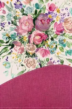 Biblia de Una Joven Conforme Al Corazón de Dios: Lujo Floral, Leather/Elizabeth George