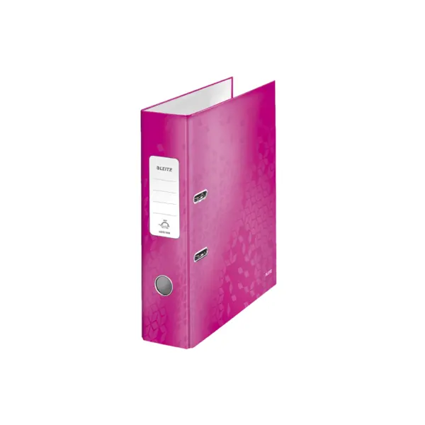 Biblioraft A4 carton laminat 5 cm/ 8 cm diverse culori Leitz 180 WOW Biblioraft A4 carton laminat 5 cm/ 8 cm diverse culori Leitz 180 WOW 8 cm roz
