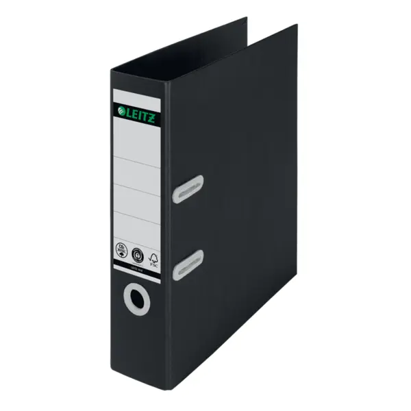 Biblioraft A4 carton partial reciclat negru 5 cm/ 8 cm Leitz 180 Recycle Biblioraft A4 carton partial reciclat negru 5 cm/ 8 cm Leitz 180 Recycle 5 cm