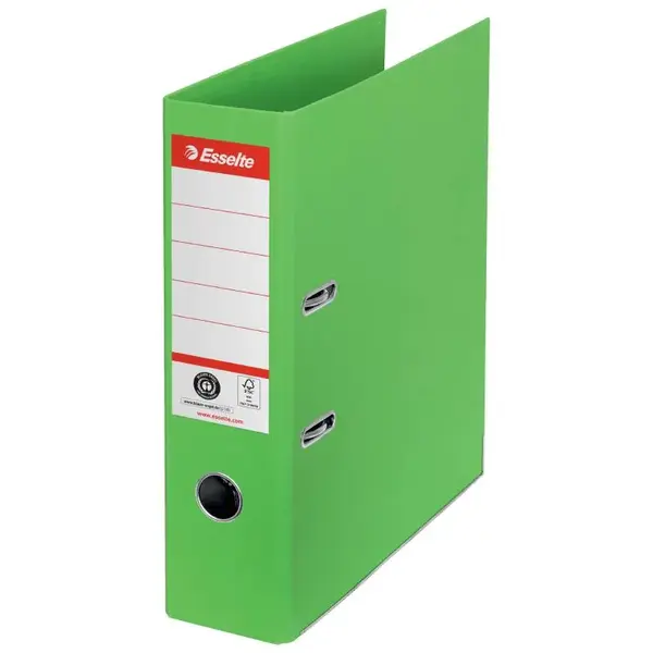 Biblioraft A4 carton reciclat 5 cm/7.5 cm diverse culori Esselte No.1 Power Recycled Biblioraft A4 carton reciclat 5 cm/7.5 cm diverse culori Esselte No.1 Power Recycled 7.5 cm verde