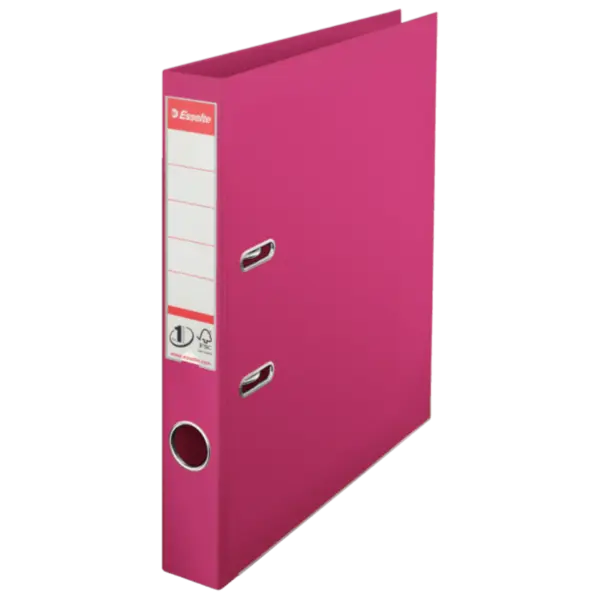 Biblioraft A4 plastifiat PP 5 cm/ 7.5 cm diverse culori Esselte No.1 Power Biblioraft A4 plastifiat PP 5 cm/ 7.5 cm diverse culori Esselte No.1 Power 5 cm fuchsia