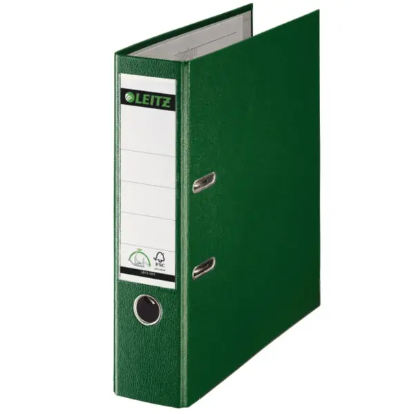 Biblioraft A4 plastifiat PP 5 cm/ 8 cm diverse culori Leitz 180° Biblioraft plastifiat A4 PP 5 cm/ 8 cm diverse culori Leitz 180° 8 cm verde