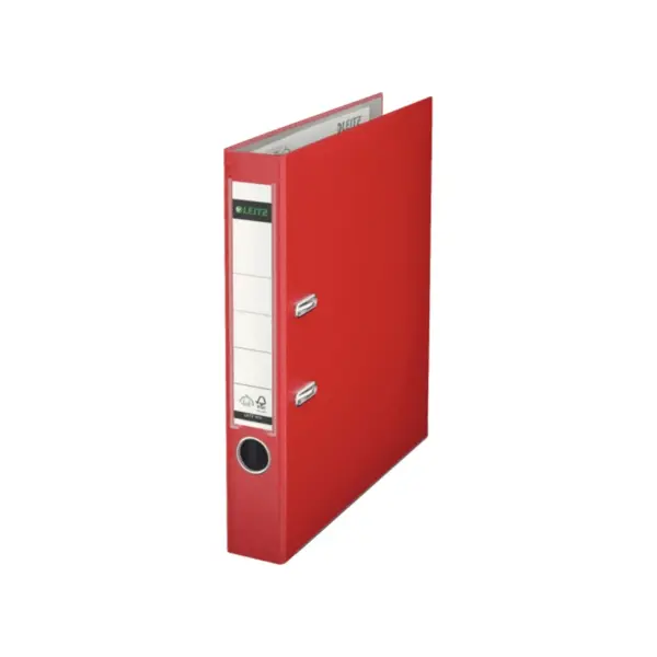Biblioraft A4 plastifiat PP 5 cm/ 8 cm diverse culori Leitz 180° Biblioraft A4 plastifiat PP 5 cm/ 8 cm diverse culori Leitz 180° 5 cm rosu