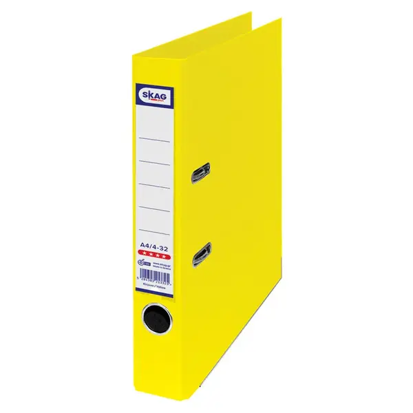 Biblioraft A4 plastifiat PP 5 cm/ 8 cm diverse culori Skag Biblioraft A4 plastifiat PP 5 cm/ 8 cm diverse culori Skag 5 cm galben